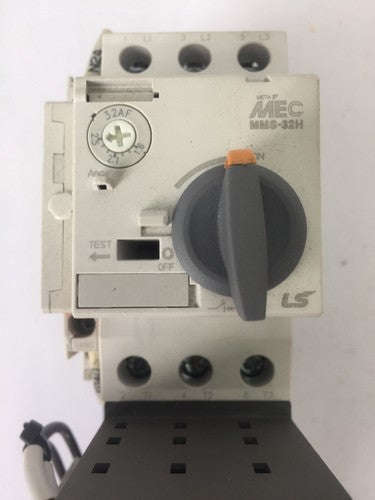 LS MOTOR STARTER MC-9 COIL 24VDC MMS-32H 1.6-2.0A MU-45 RAIL MOUNTING ADAPTOR2