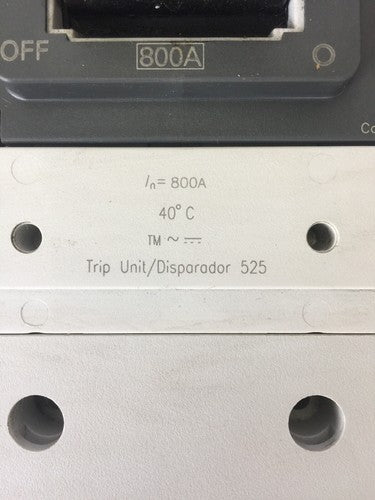 SIEMENS NMX2B800 CIRCUIT BREAKER 800A 250VDC 600VAC FRAME-MG 3250-6500A TRIP5