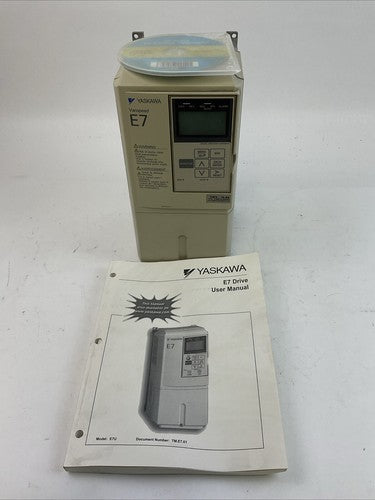 YASKAWA CIMR-E7U22P2 AC DRIVE VARISPEED E7 OUTPUT 0-240VAC 3PH 10.8A 4.1kVA0