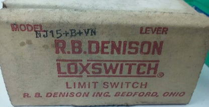 R.B.DENISON NJ15+B+VN, PROXIMITY LIMIT SWITCH, BULLENTIN 900, NEW SURPLUS0