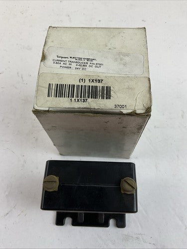 SIMPSON 37001 CURRENT TRANSDUCER POWER 24VDC 0-50A AC IN 4-20 MA DC OUT0