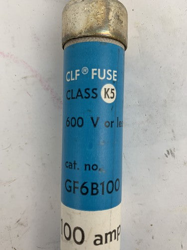 General Electric GF6B100 100A 600V Fuse "Lot of 3"4