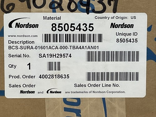 NORDSON 8505435 BCS-SURA-01601ACA-000-TBA4A1AN01 SUREBEAD A GUN1