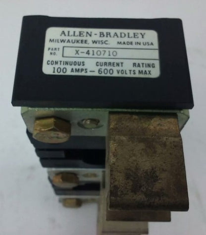ALLEN BRADLEY 1491-N333 FUSE BLOCK,61-100A, 250- 600V, 3P, W/ X-410710, PARTS3