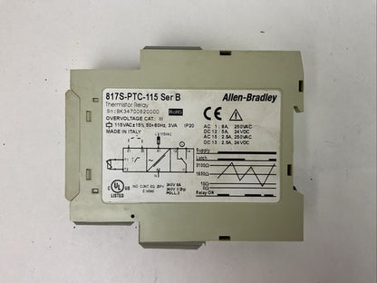 ALLEN BRADLEY 817S-PTC-115 SER B THERMISTOR RELAY1