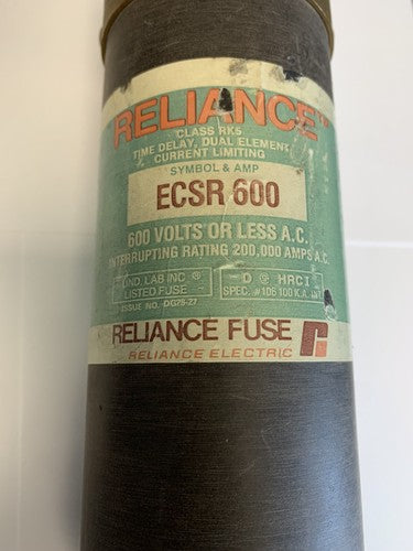 Reliance ECSR600 600A 600V Fuse1