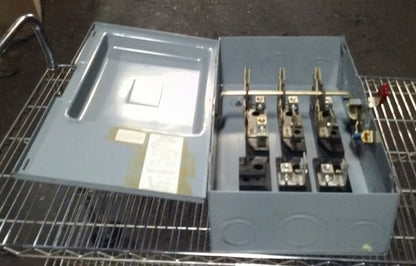 WESTINGHOUSE, GFN323N, SAFETY SWITCH, 240V, 100A, 2P, 2 FUSES, INDOOR, NEW2