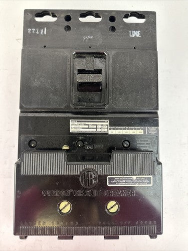 GOULD CJ3M225 CIRCUIT BREAKER 600VAC 225A 3POLE A6KA CURRENT LIMITING0