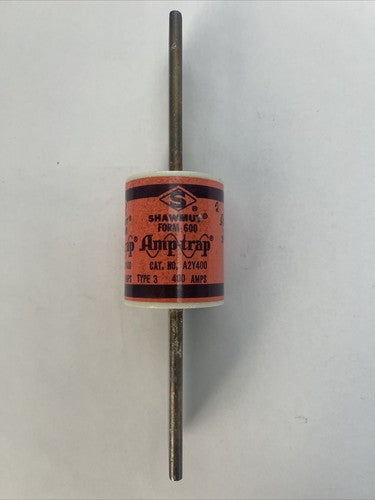 SHAWMUT A2Y400 FORM 600 AMP-TRAP TYPE 3 FUSE 250V 400AMP0
