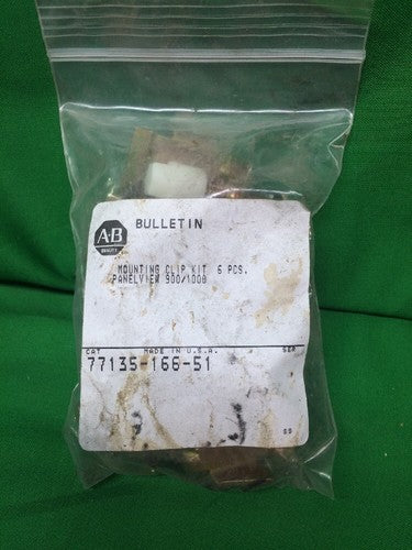 *LOT OF 6* ALLEN BRADLEY 77135-166-51 MOUNTING CLIPS 77135166510