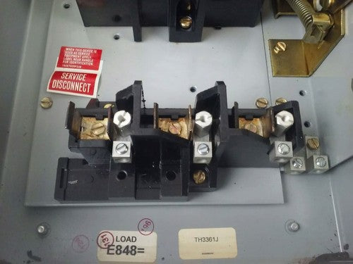 GE TH3361J MODEL 10 SAFETY SWITCH 3PH 30A 600V 20HP TYPE 1,5,12 ENCLOSURE7
