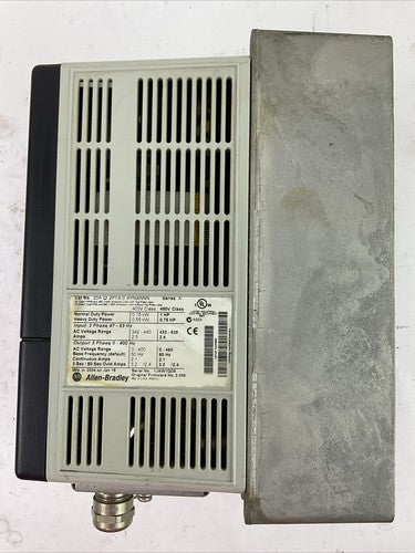 ALLEN BRADLEY 20AD2P1A0AYNANNN SER A FW 2.006 AC DRIVE 20-HIM-A3 SER C FW V6.0012