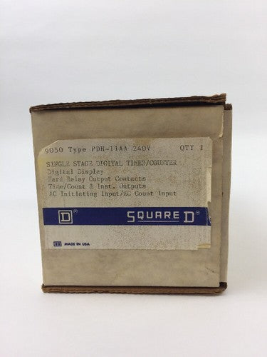 SQUARE D 9050 TYPE PDH-11AA 240V SINGLE STAGE DIGITAL TIMER/COUNTER0
