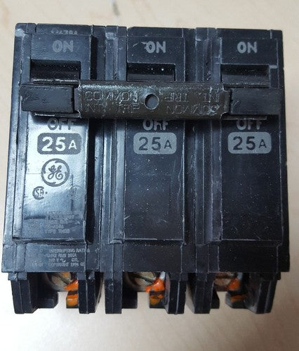 THQL32025 GE 3 Pole 25 Amp 240 Volt Circuit Breaker0