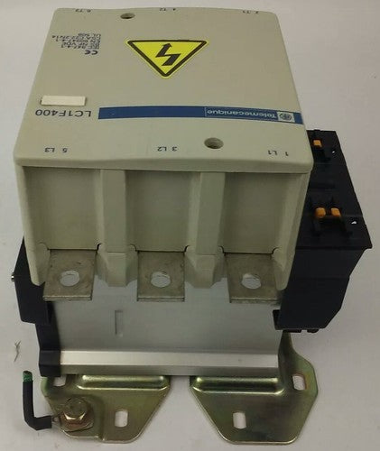 TELEMECANIQUE LC1F400 CONTACTOR, 3PH, 3P, 600V, 420A, 300HP,W/ LX9FJ910 24V COIL4