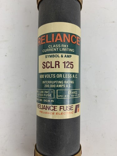 Reliance SCLR125 125A 600V Fuse2
