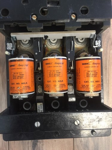 GE TB63F TRI-BREAK CIRCUIT BREAKER 600VAC 200,000AMP 250VDC 100,000AMP A6LA FUSE7