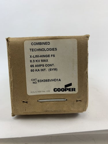 COOPER / COMBINED TECHNOLOGIES 83K065VHD1A X-LIMITER BACKUP FUSE / 8.3kV / 65A1