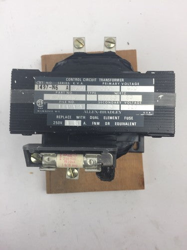 ALLEN BRADLEY 1497-N6 CONTROL CIRCUIT TRANSFORMER .200 KVA 600V 60HZ SERIES A2