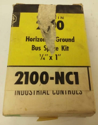 ALLEN BRADLEY 2100-NC1 SER. C, HORIZONTAL GROUND BUS SPLICE KIT 1/4'' X 1'',21001