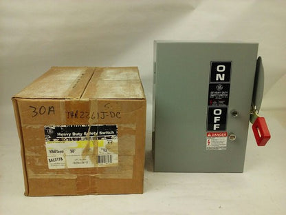 GE THN2261JDC H.D. SAFETY SWITCH 30A,600/250VDC, MODEL 10, TYPE 1,5,12 ENCLOSURE0