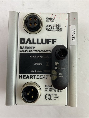 BALLUFF BAE00TP BAE PS-XA-1W-24-038-607-I POWER SUPPLY OUTPUT 24VDC INPUT0