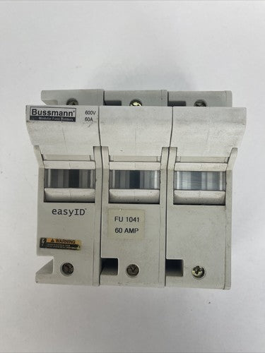 BUSSMANN CH60J3 FUSE HOLDER 600VAC 60A USE CLASS J FUSES0