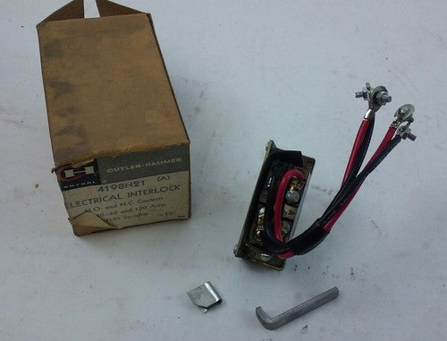 Cutler Hammer 4198H21 ELECTRICAL INTERLOCK -- for 30-60 & 100 Amp 4105 Switches0