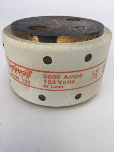 GOULD SHAWMUT AMPTRAP A13Z3000 FUSE 3000AMP 130 VOLTS TYPE 128 FORM 1011