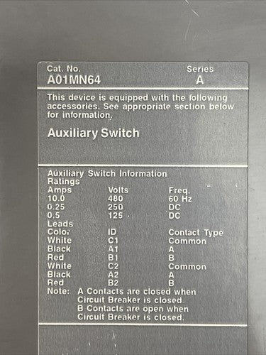 ITE MXD62S800A SENTRON SERIES MOLDED CASE SWITCH 800A 600VAC 250VDC 2P A01MN647