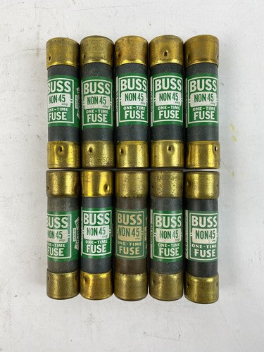 Bussmann NON45 45A 250V Fuse "Lot of 10"0