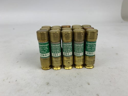 Bussmann Limitron Fast-Acting Current Limiting KTN-R 1 1A 250V Fuse "Lot of 15"0