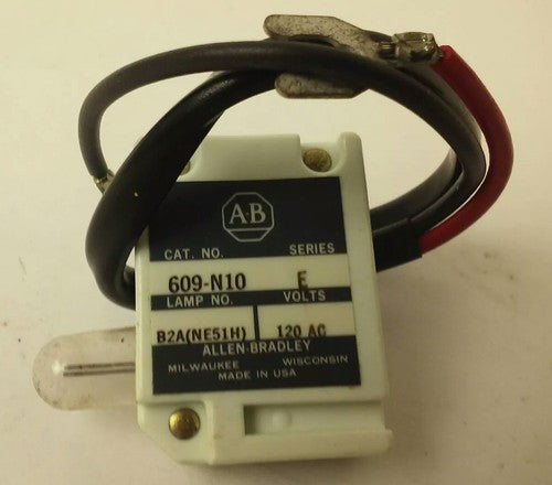 ALLEN BRADLEY 609-N10 SERIES E, PILOT LIGHT KIT, 120V, B2A(NE51H) LAMP1