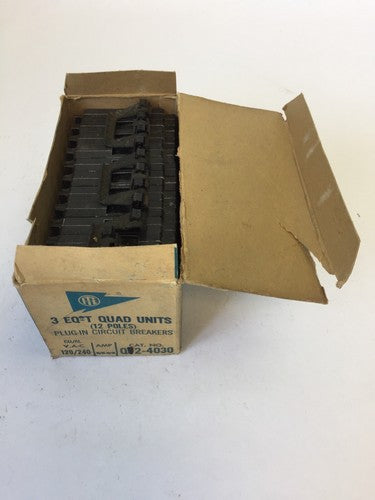 ITE QT2-4030 3 EQ-T QUAD UNITS PLUG-IN CIRCUIT BREAKER 120/240VAC 40/30-40/30A0