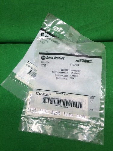 *LOT OF 2* ALLEN BEADLEY 1747-RL501 FIRMWARE UPGRADE LABELS QTY. 200