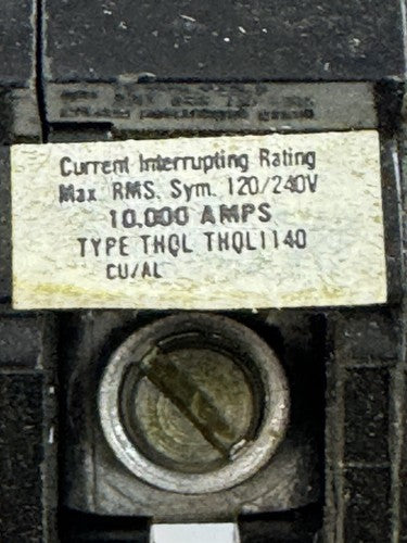 GE **BOX OF 6** THQL1140 - CIRCUIT BREAKERS - 1 POLE, 40 A, 240 VAC - NEW7