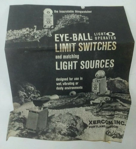 XERCON L/0-15 EYE-BALL LIGHT OPERATED LIMIT SWITCH 3AMP 120VAC, L0-156