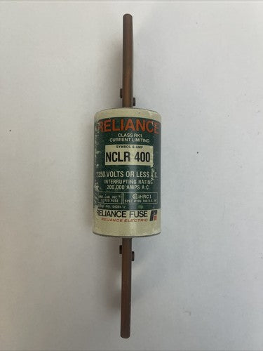RELIANCE NCLR400 CURRENT LIMITING CLASS RK1 FUSE 250VAC 400AMP0