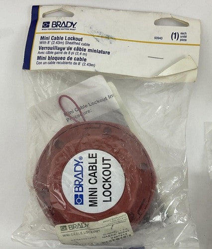 BRADY LOCK OUT TAG OUT KIT  PICTURES SHOW INCLUDED ITEMS. SEE DESC. FOR PART#'S2