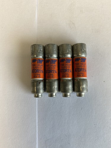 Gould Shawmut Amp-trap 2000 ATDR1 1/4 1 1/4A 600V Fuse "Lot of 4"0