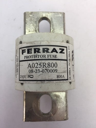 FERRAZ A025R800 PROTISTOR FUSE 250VAC 800A (LOT OF 3)0