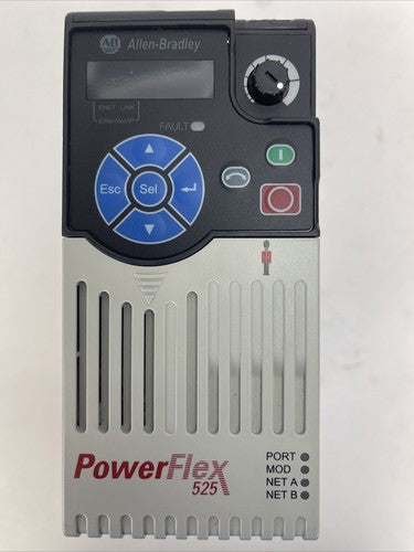 ALLEN BRADLEY 25B-D2P3N104 POWER FLEX 525 AC DRIVE FRN 4.001 SER A OUTPUT0