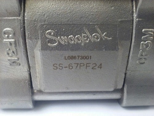 SWAGELOCK SS-67PF24 BALL VALVE 1500 PSI@100F, 103 BAR@38C, 450F@ 500PSI, 1.25in1