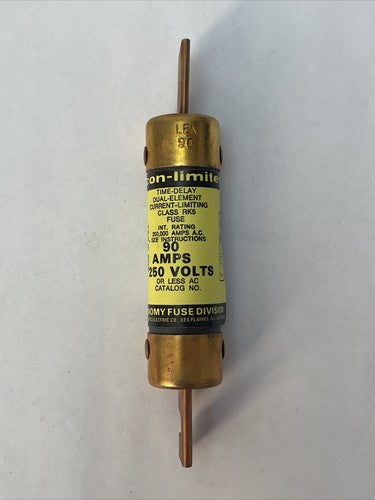 ECONOMY LEN 90 ECON-LIMITER TIME DELAY CLASS RK5 FUSE 90A 250VAC (BOX OF 5)1