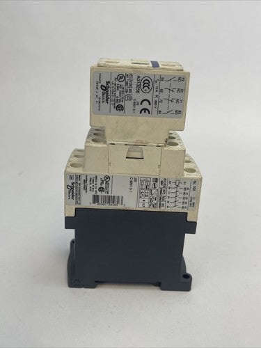 TELEMECANIQUE CAD50BD CONTACTOR 10A 600VAC COIL 24VDC LADN22 LA1 DN22 AUXILIARY0