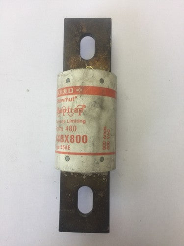 GOULD SHAWMUT A4BX800 AMP-TRAP CURRENT LIMITING FUSE 800A 600VAC FORM 480 TYPE 0