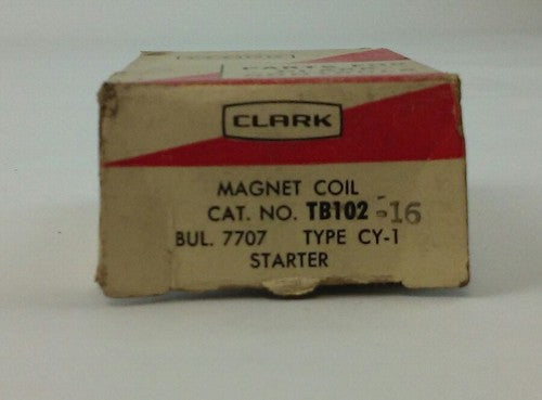 CLARK TB102-16 MAGNET COIL BUL. 7707 TYPE CY-1 STARTER0