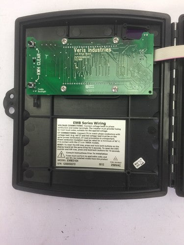 SQUARE D EMB3164 POWER LOGIC ENERGY METER 250VAC 8