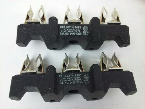 ALLEN BRADLEY 1491-N223 SER. A, FUSE BLOCK, 60A-250V, 30A- 600V, 3P, NEW OTHER2
