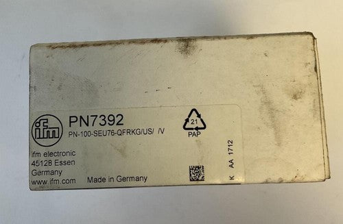 IFM PN7392 VACUUM PRESSURE SWITCH 30VDC0